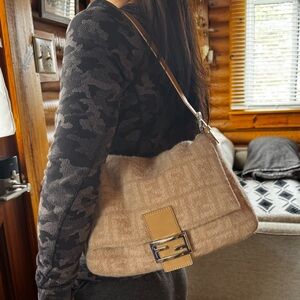 RARE Wool Fendi Mama Baguette